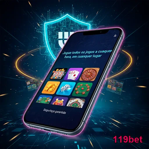 Imagem do aplicativo 119bet com opções de apostas esportivas, destacando o site 119bet para apostas online