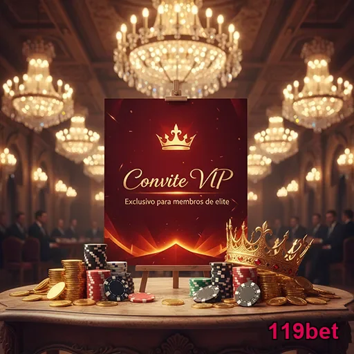 Imagem promocional do 119bet VIP com destaque para vantagens exclusivas do site de apostas.